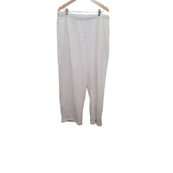 NEW OLD NAVY WOMEN'S STRAIGHT WIDE LEG IVORY SWEATPANTS SIZE XL - Picture 2 of 10